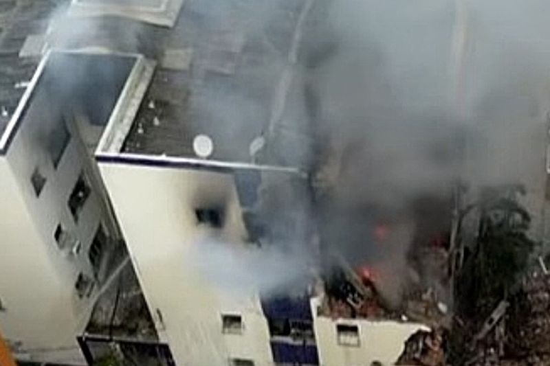 Vazamento de gás causa incêndio em apartamento no Stiep