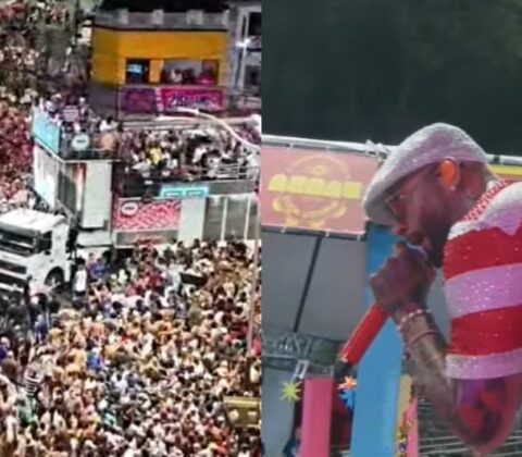 Imagem do post Igor Kannário intervém para evitar agressão após fã subir em caminhão do trio