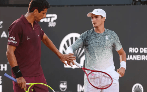 Imagem do post João Fonseca e Marcelo Melo vencem na estreia do Rio Open e animam torcida