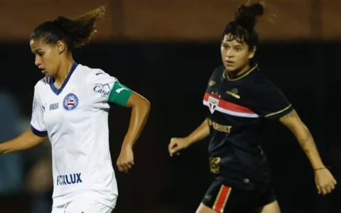 Imagem do post ‘Lei da Ex’ castiga: Bahia perde para o São Paulo e segue sem pontuar no Brasileirão Feminino