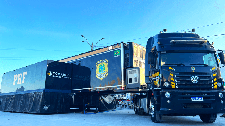 Quatro cidades da Bahia recebem Carreta da Saúde da PRF