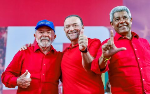 Imagem do post “O nosso país é soberano”, afirma Lula durante celebração dos 46 anos do PT em Salvador