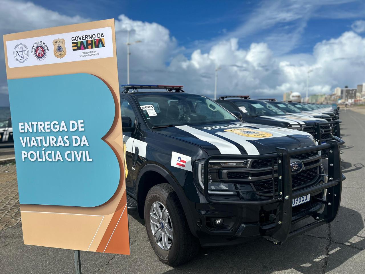 Bahia investe R$ 30,6 milhões em viaturas, drones e armamentos para reforçar a segurança