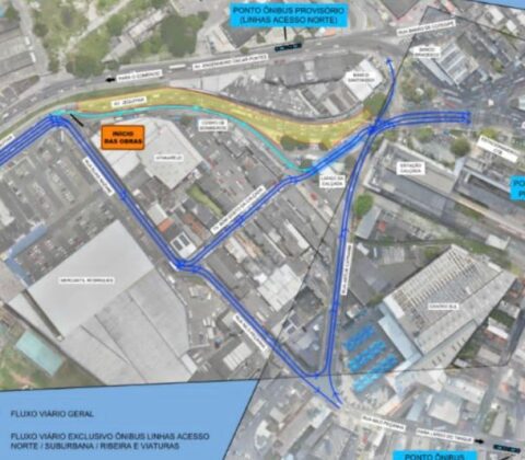 Imagem do post Obras de macrodrenagem e do VLT alteram o trânsito na Calçada