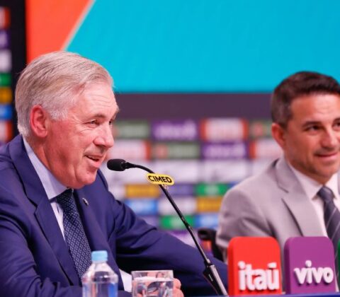 Imagem do post Próximo à Data Fifa, Carlo Ancelotti acompanhará jogo do Santos nesta semana