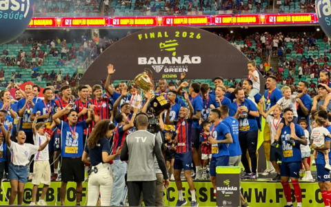 Imagem do post Campeão com virada na Fonte Nova: Bahia sai atrás, mas vence o Vitória com dois de Jean Lucas