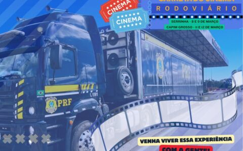 Imagem do post Cinema itinerante da PRF chega à Bahia e terá sessões gratuitas