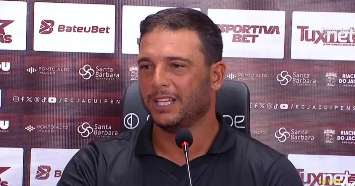 Imagem do post “Jogo muito aberto”: Rodrigo Ribeiro valoriza Jacuipense após queda