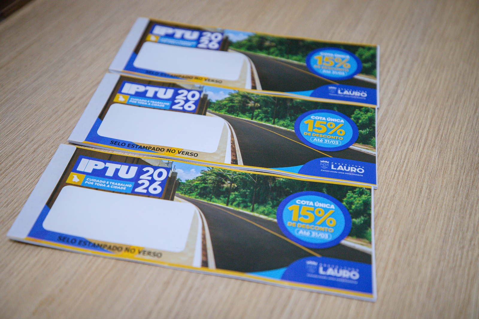 Contribuintes têm até 31 de março para garantir desconto de 15% no IPTU 2026