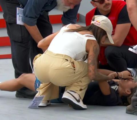 Imagem do post Rayssa Leal sofre queda forte e fica fora do pódio no Mundial de Skate em São Paulo