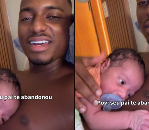 Imagem do post Vídeo: pai de recém-nascido, blogueiro baiano revela que foi abandonado pelo pai