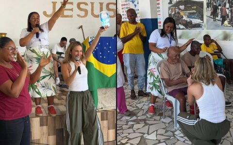 Imagem do post Claudia Leitte visita e canta em casa de apoio no Calabetão