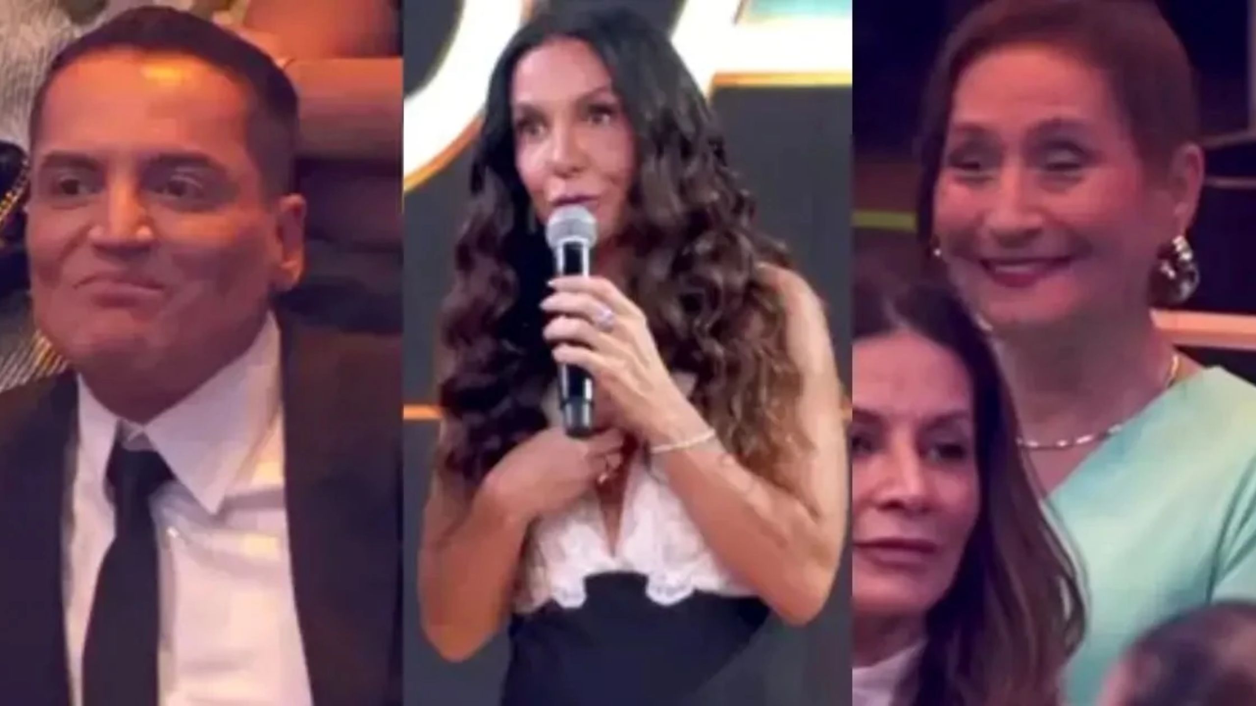 Vídeo: Ivete Sangalo alfineta Leo Dias e Sonia Abrão em premiação da Globo