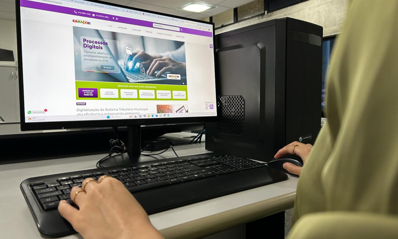 Camaçari Inova: Sistema Tributário Digital economiza papel e preserva o meio ambiente