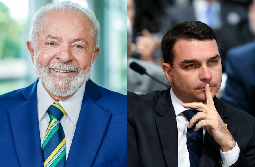 Pesquisa AtlasIntel mostra Lula à frente de Flávio Bolsonaro no 1º turno