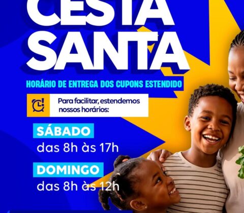 Imagem do post Último dia! Lauro de Freitas prorroga retirada da Cesta Santa até domingo; veja onde pegar