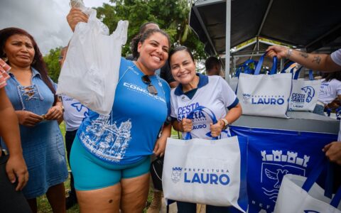 Imagem do post Débora Regis destaca Cesta Santa que vai beneficiar famílias em Lauro de Freitas