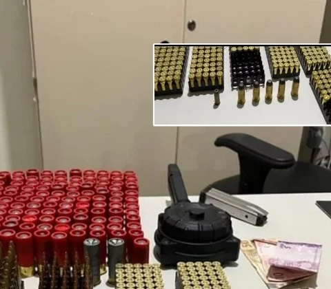 Imagem do post Suspeito é preso com carregador caracol e grande quantidade de munição