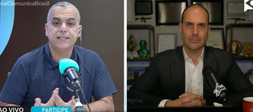 Cezar Leite entrevista Eduardo Bolsonaro e reforça aproximação da direita com Nordeste