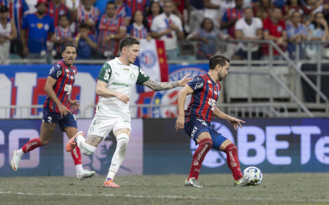 Imagem do post Bahia enfrenta Palmeiras na Fonte Nova de olho na liderança do Brasileirão; veja escalações e onde assistir