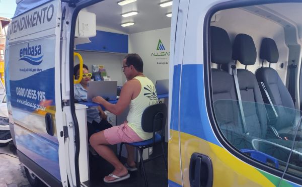 Unidade móvel da Embasa estará no Bonfim até esta quinta-feira (30)