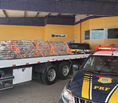 Imagem do post PRF apreende quase 2 toneladas de maconha em caminhão frigorífico na Bahia