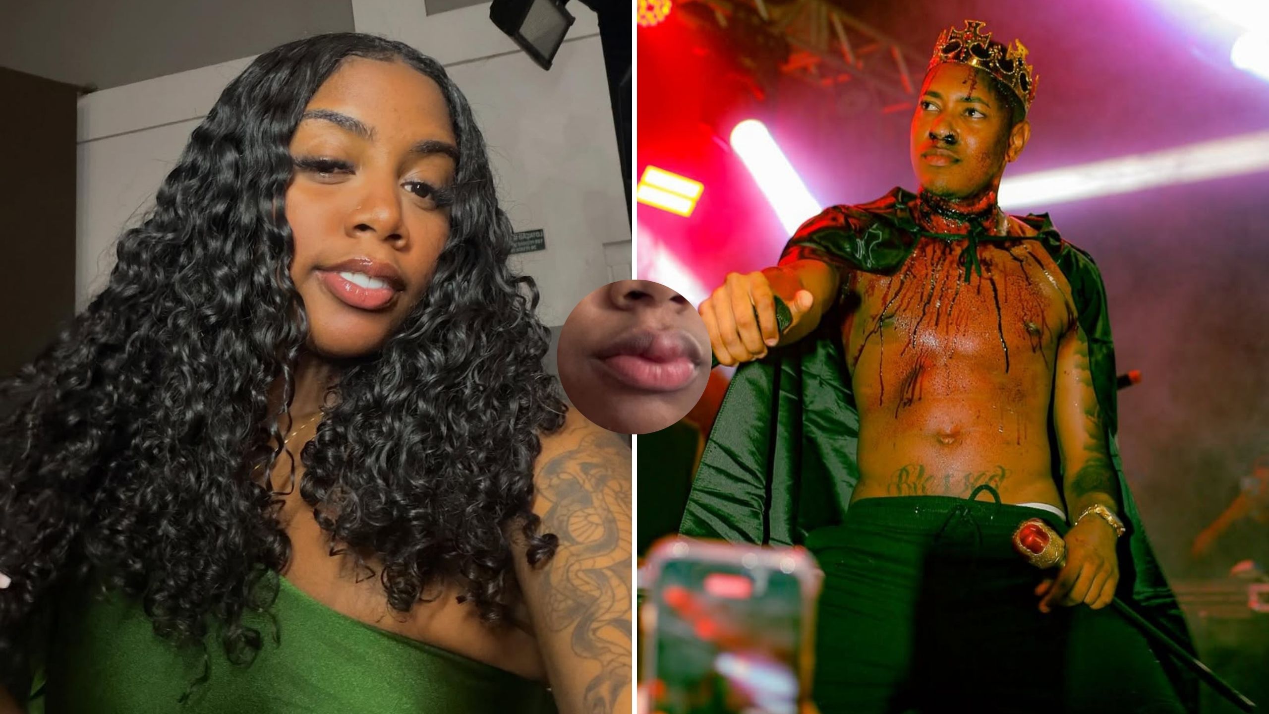 Blogueira Preta Rai diz ter levado soco no rosto de Rei dos Faixas