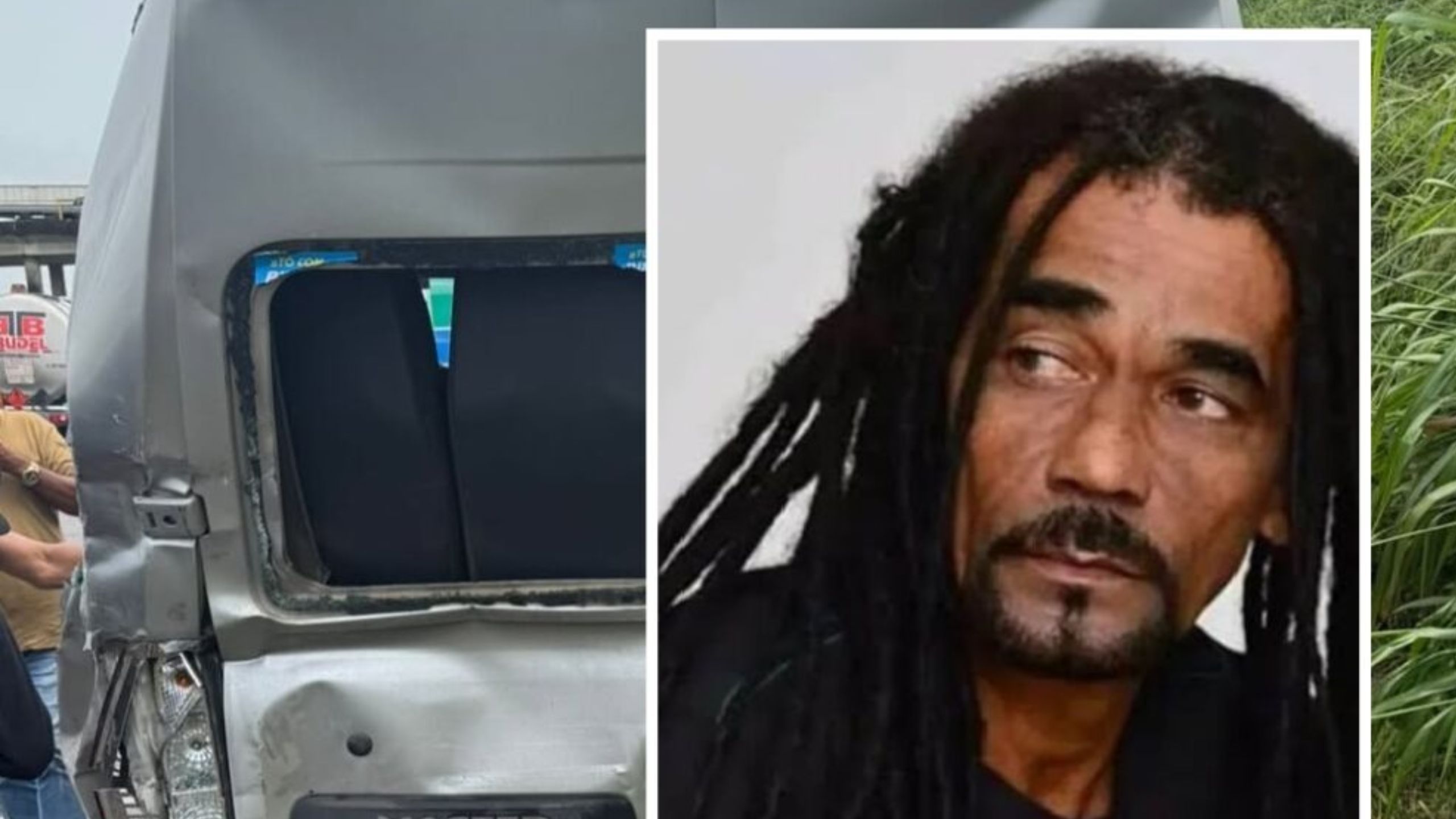 Cantor Osvaldo Silva se envolve em acidente na BR-324