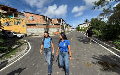 Imagem do post Débora Regis visita nova pavimentação e destaca avanço na infraestrutura de Lauro