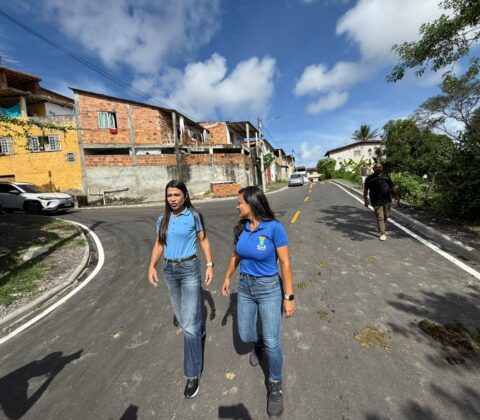 Imagem do post Débora Regis visita nova pavimentação e destaca avanço na infraestrutura de Lauro