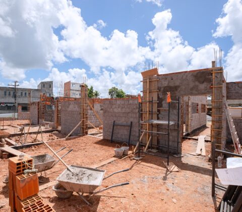Imagem do post Obra da USF Jambeiro avança e chega a 27% em Lauro de Freitas