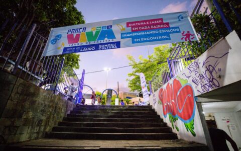Imagem do post Lauro leva cultura e diversão para Praça de Portão com o projeto Praça Viva