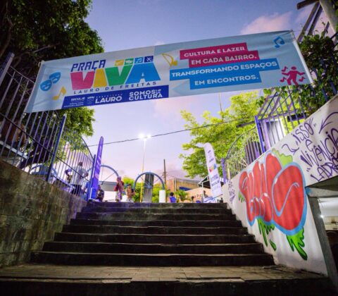 Imagem do post Lauro leva cultura e diversão para Praça de Portão com o projeto Praça Viva