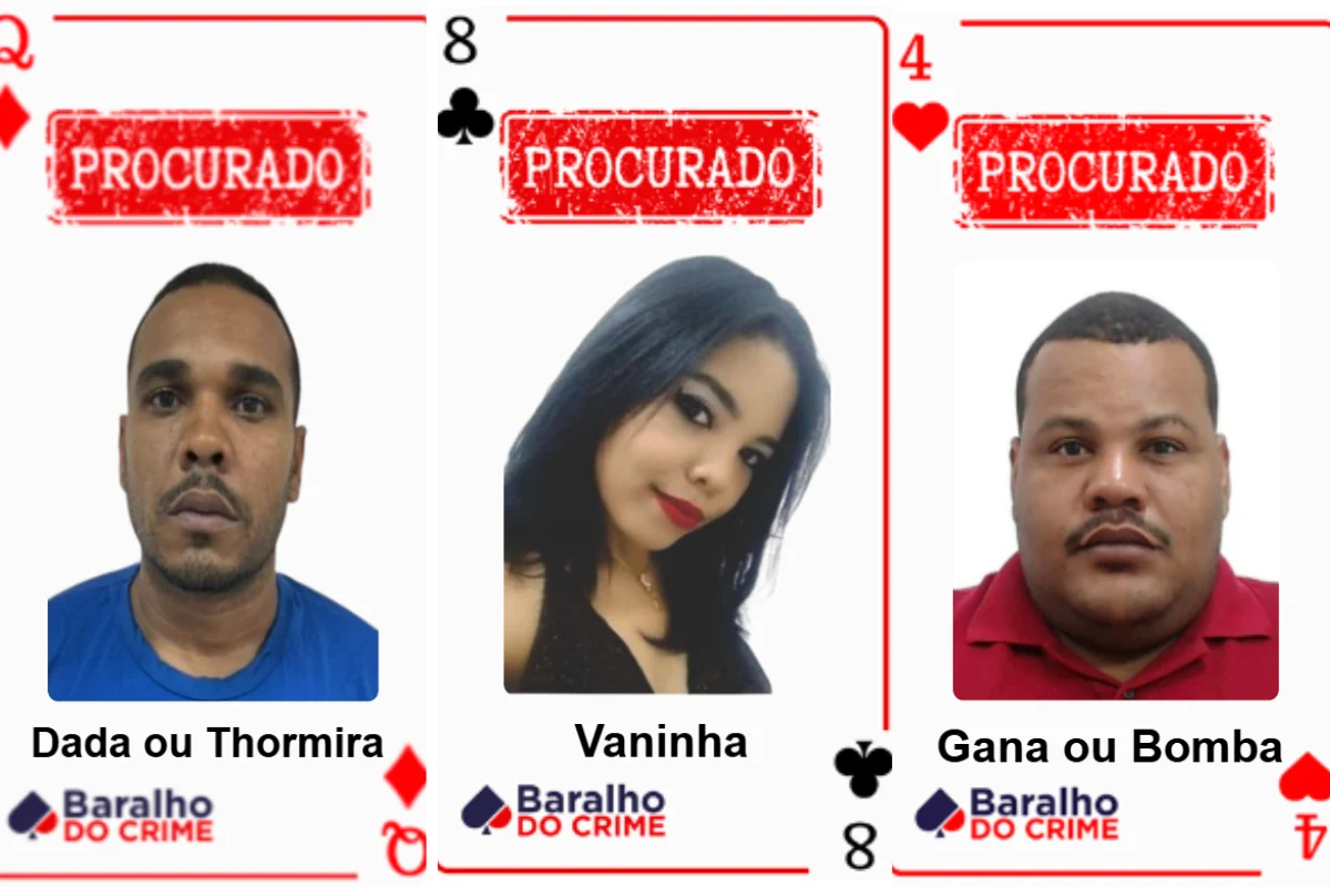 Baralho do Crime é atualizado e revela os criminosos mais procurados da Bahia