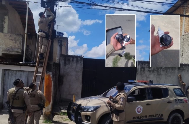 BBB do tráfico: Polícia desmonta sistema de vigilância e remove câmeras em Valéria