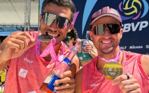 Imagem do post Dupla do Bahia faz história e conquista ouro inédito no vôlei de praia