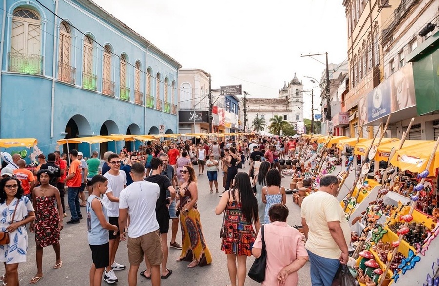 Feira de Caxixis lota Nazaré e dispara turismo na Semana Santa