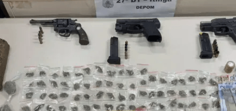Imagem do post Dupla morre após troca de tiros com a PM em Vida Nova; armas e drogas são apreendidas