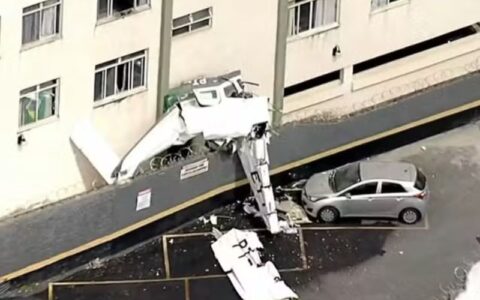 Imagem do post Avião de pequeno porte cai e colide com prédio residencial em Belo Horizonte