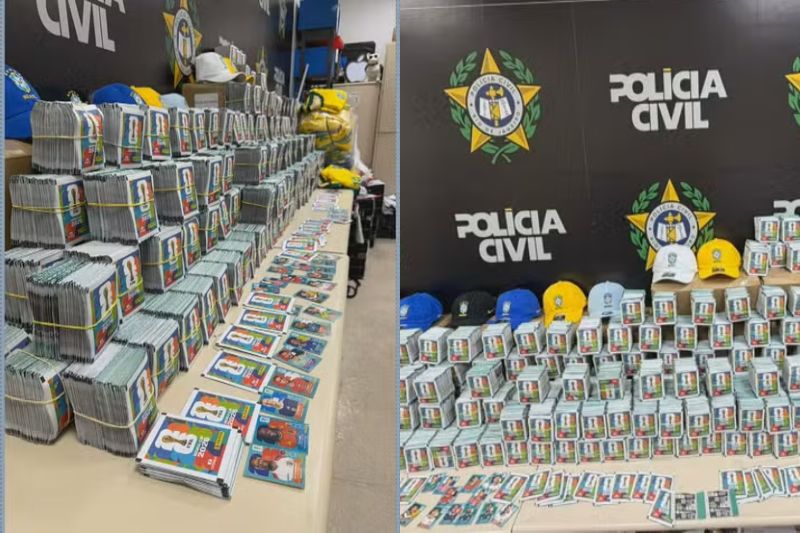 Polícia Civil apreende 200 mil figurinhas falsificadas da Copa do Mundo