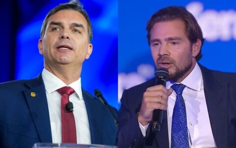 Imagem do post Flávio Bolsonaro visitou Daniel Vorcaro em casa após prisão do banqueiro