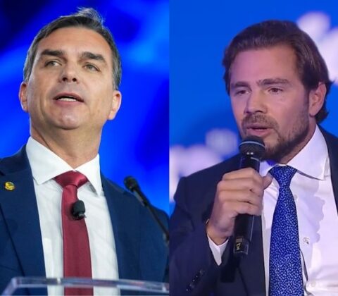 Imagem do post Flávio Bolsonaro visitou Daniel Vorcaro em casa após prisão do banqueiro