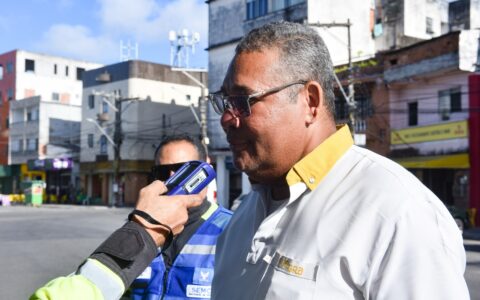 Imagem do post Prefeitura realiza blitz de alcoolemia com motoristas de ônibus em Salvador