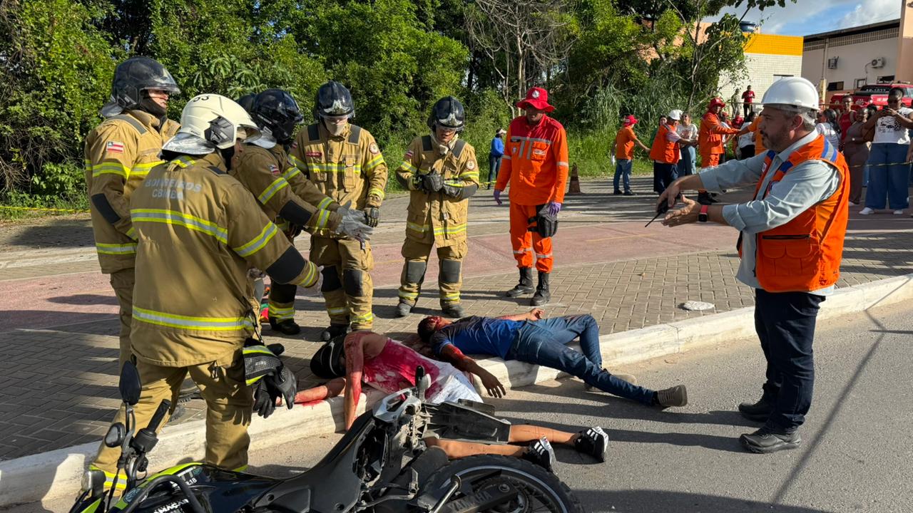 Camaçari realiza simulado de grande porte focado no atendimento a acidentes em megaeventos