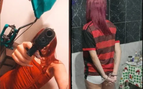 Imagem do post “Ruiva do Job”: jovem que ostentava armas e dinheiro nas redes é presa em operação contra facção criminosa