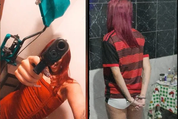 “Ruiva do Job”: jovem que ostentava armas e dinheiro nas redes é presa em operação contra facção criminosa