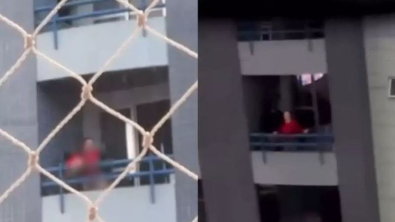 Casal é flagrado fazendo sexo em sacada de prédio em Salvador