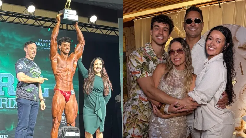Filho de Xanddy e Carla Perez conquista seis categorias em campeonato de fisiculturismo 