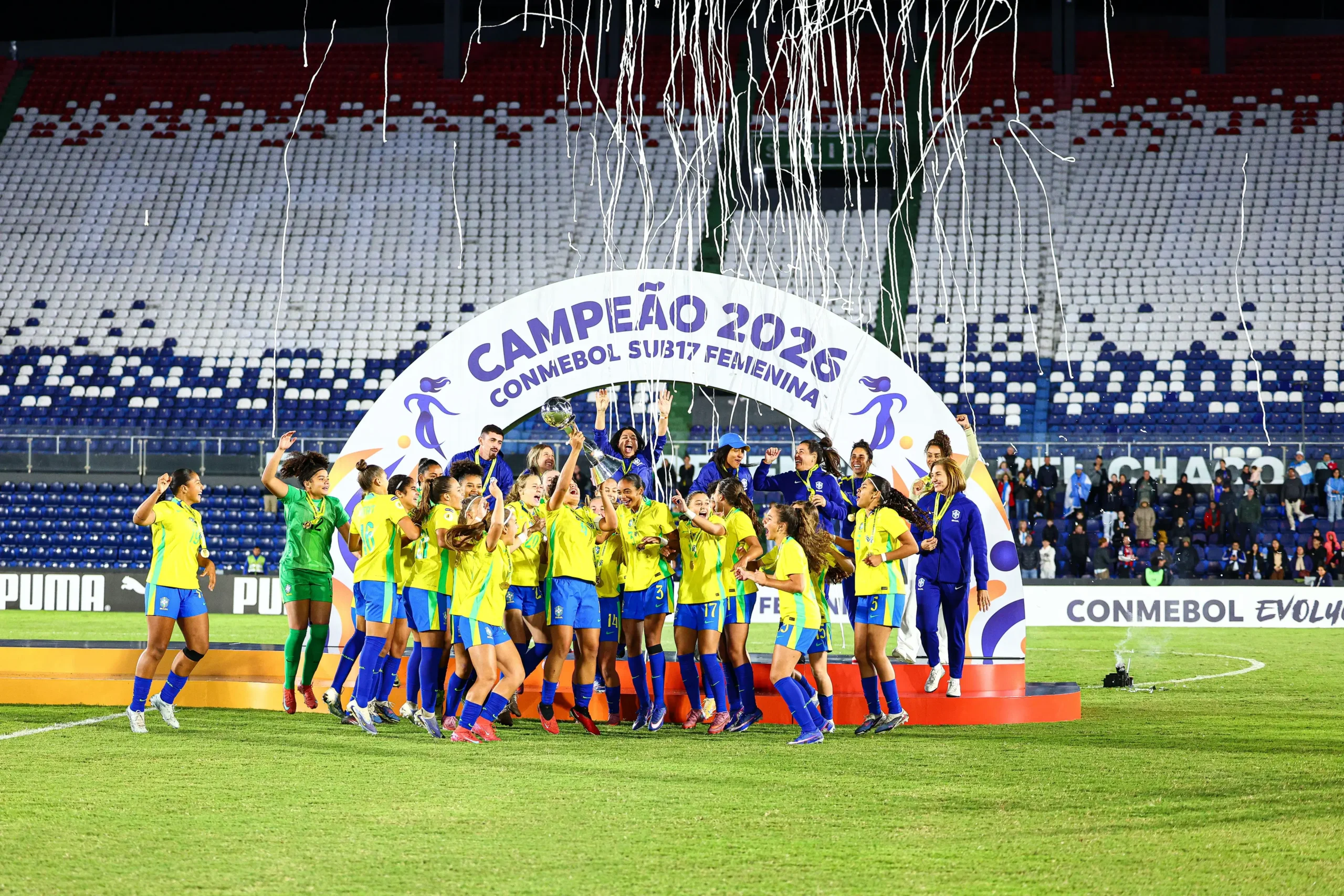Brasil conquista hexacampeonato do Sul-Americano Feminino Sub-17
