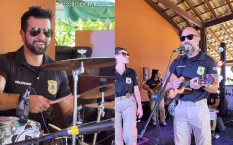Imagem do post Banda formada por policias civis da Bahia viraliza na web